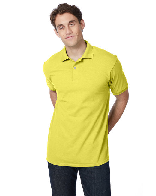 054 Hanes Adult 50/50 EcoSmart® Jersey Knit Polo