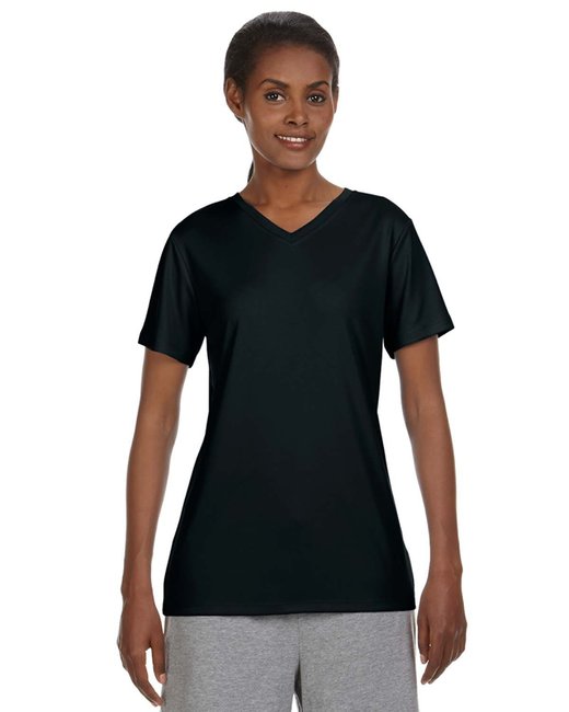 483V Hanes Ladies' Cool DRI® with FreshIQ V-Neck Performance T-Shirt