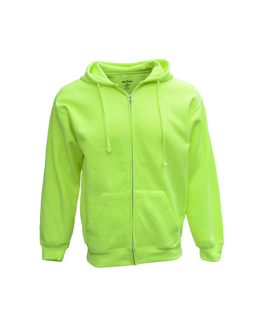 B501 Bright Shield Adult Full-Zip Fleece Hood