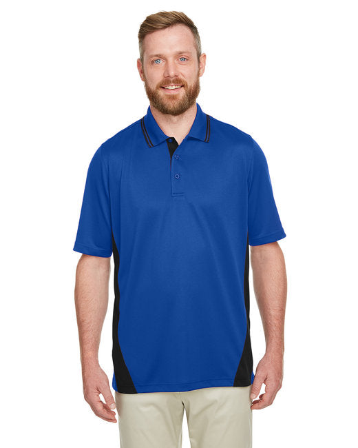 M386T Harriton Men's Tall Flash Snag Protection Plus IL Colorblock Polo