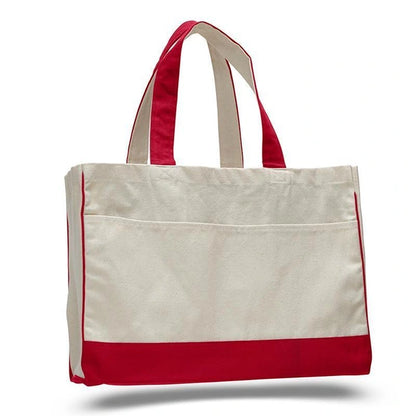 Wasatch Q‑Tees Canvas Standard Tote Bag (Style Q1400) – Heavy‑Canvas Custom Tote