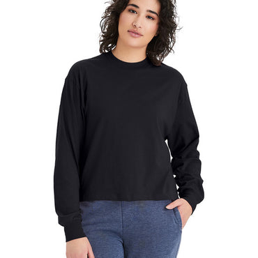 1176C1 Alternative Ladies' Main Stage Long-Sleeve Cropped T-Shirt