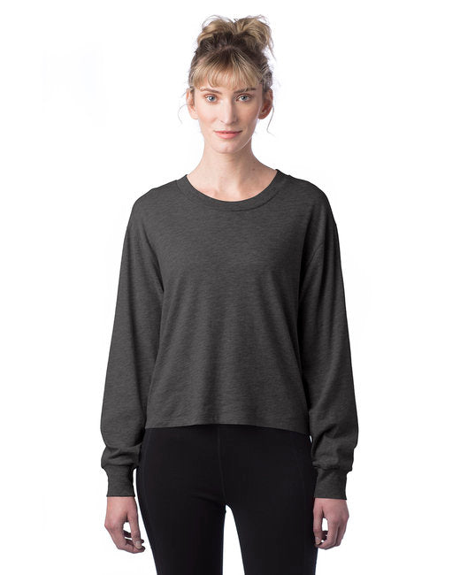 1176CV Alternative Ladies' Main Stage Long-Sleeve CVC Cropped T-Shirt