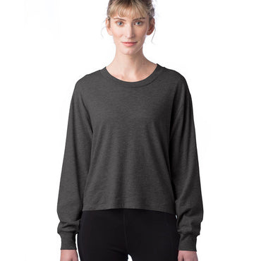 1176CV Alternative Ladies' Main Stage Long-Sleeve CVC Cropped T-Shirt