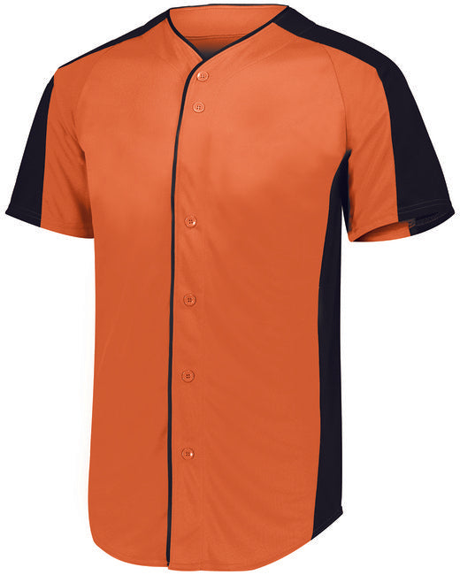 1655 Augusta Sportswear Adult Full-Button Baseball Jersey