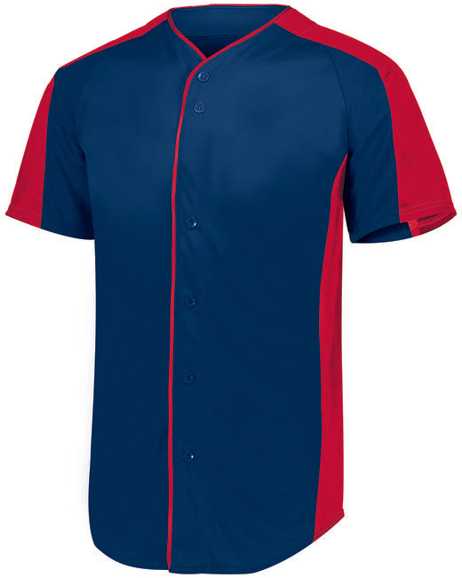 1655 Augusta Sportswear Adult Full-Button Baseball Jersey