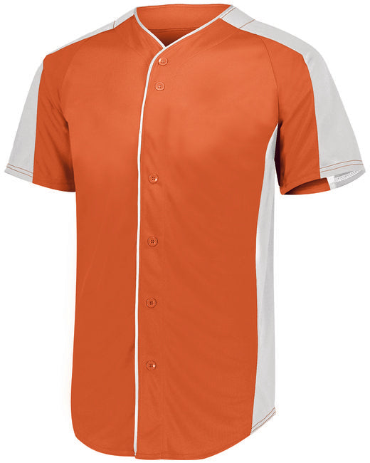 1655 Augusta Sportswear Adult Full-Button Baseball Jersey