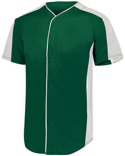 1655 Augusta Sportswear Adult Full-Button Baseball Jersey