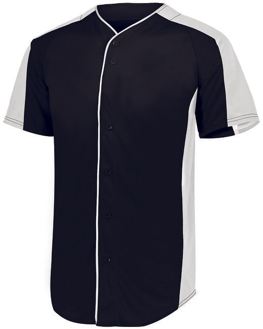 1655 Augusta Sportswear Adult Full-Button Baseball Jersey