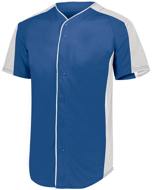 1655 Augusta Sportswear Adult Full-Button Baseball Jersey