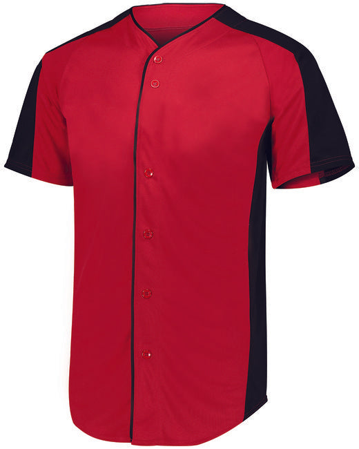 1655 Augusta Sportswear Adult Full-Button Baseball Jersey