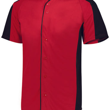 1655 Augusta Sportswear Adult Full-Button Baseball Jersey