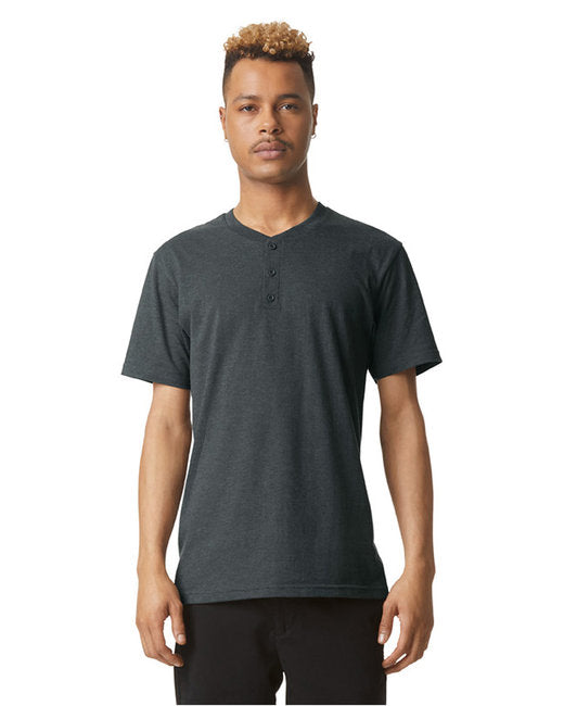 2004CVC American Apparel Unisex CVC Henley T-Shirt