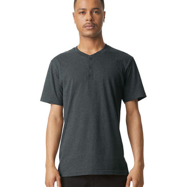 2004CVC American Apparel Unisex CVC Henley T-Shirt