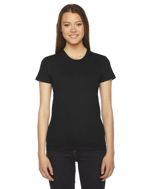 2102 American Apparel Ladies' Fine Jersey USA Made Short-Sleeve T-Shirt