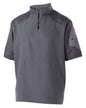 229545 Holloway Unisex Ultra-Lightweight Aero-Tec™ Raider Short-Sleeve Warm-Up Pullover