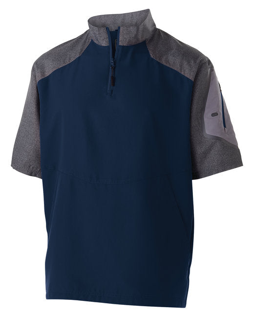 229545 Holloway Unisex Ultra-Lightweight Aero-Tec™ Raider Short-Sleeve Warm-Up Pullover