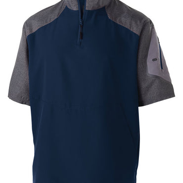 229545 Holloway Unisex Ultra-Lightweight Aero-Tec™ Raider Short-Sleeve Warm-Up Pullover