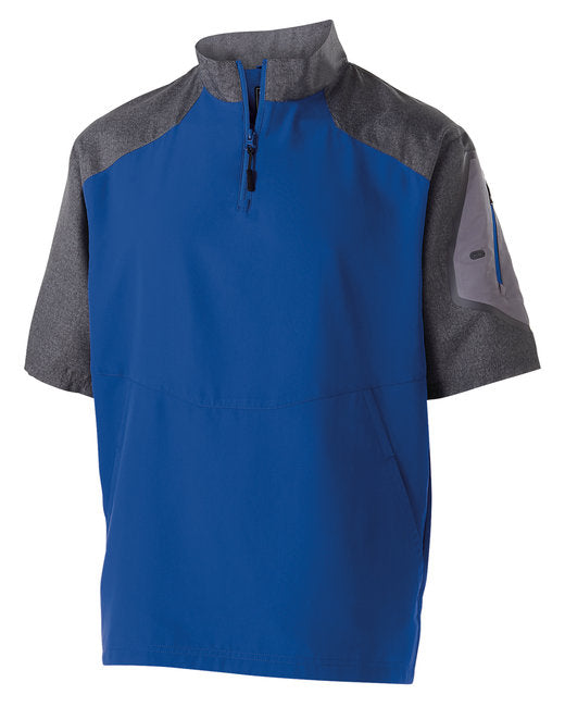 229545 Holloway Unisex Ultra-Lightweight Aero-Tec™ Raider Short-Sleeve Warm-Up Pullover