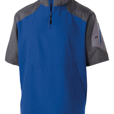 229545 Holloway Unisex Ultra-Lightweight Aero-Tec™ Raider Short-Sleeve Warm-Up Pullover