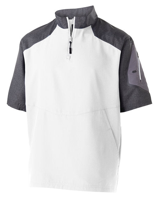 229545 Holloway Unisex Ultra-Lightweight Aero-Tec™ Raider Short-Sleeve Warm-Up Pullover