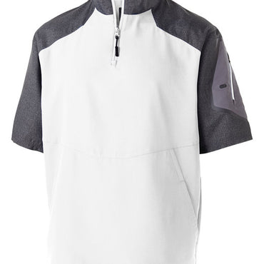 229545 Holloway Unisex Ultra-Lightweight Aero-Tec™ Raider Short-Sleeve Warm-Up Pullover