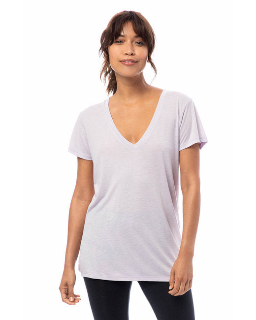 2894B2 Alternative Ladies' Slinky-Jersey V-Neck T-Shirt