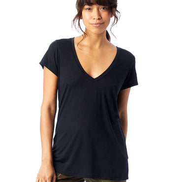 2894B2 Alternative Ladies' Slinky-Jersey V-Neck T-Shirt