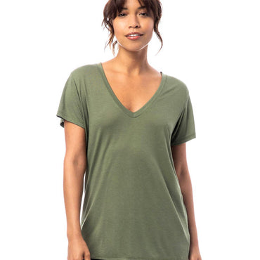 2894B2 Alternative Ladies' Slinky-Jersey V-Neck T-Shirt