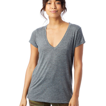 2894B2 Alternative Ladies' Slinky-Jersey V-Neck T-Shirt