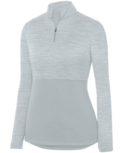 2909 Augusta Sportswear Ladies' Shadow Tonal Heather Quarter-Zip Pullover