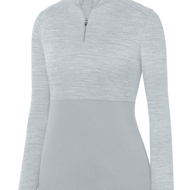 2909 Augusta Sportswear Ladies' Shadow Tonal Heather Quarter-Zip Pullover