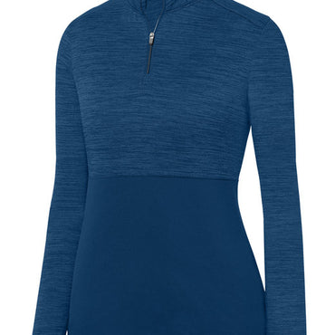 2909 Augusta Sportswear Ladies' Shadow Tonal Heather Quarter-Zip Pullover