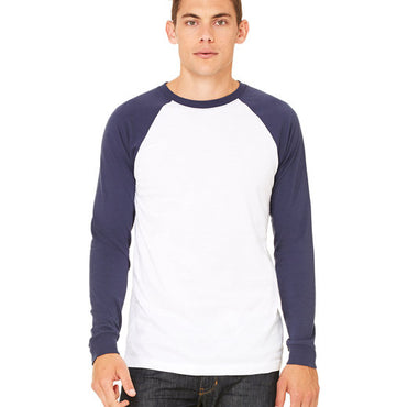 3000C Bella + Canvas Men's Jersey Long-Sleeve Baseball T-Shirt