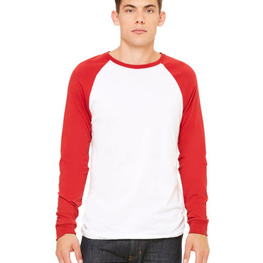 3000C Bella + Canvas Men's Jersey Long-Sleeve Baseball T-Shirt