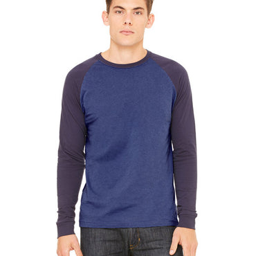 3000C Bella + Canvas Men's Jersey Long-Sleeve Baseball T-Shirt