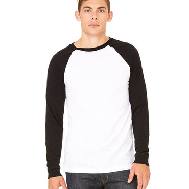 3000C Bella + Canvas Men's Jersey Long-Sleeve Baseball T-Shirt