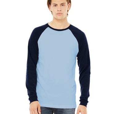 3000C Bella + Canvas Men's Jersey Long-Sleeve Baseball T-Shirt