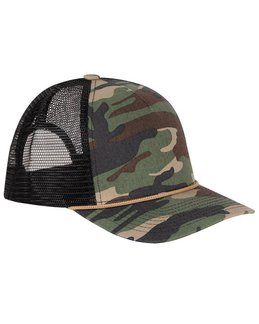 3012DR Dri Duck Cotton Retro Rope Trucker Hat