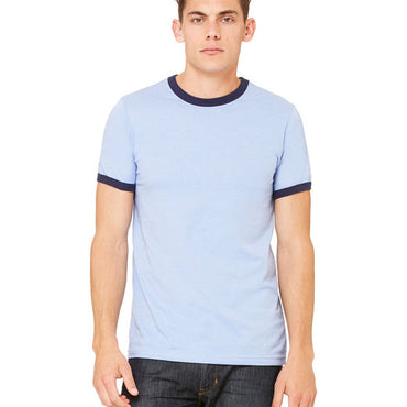 3055C Bella + Canvas Men's Jersey Short-Sleeve Ringer T-Shirt