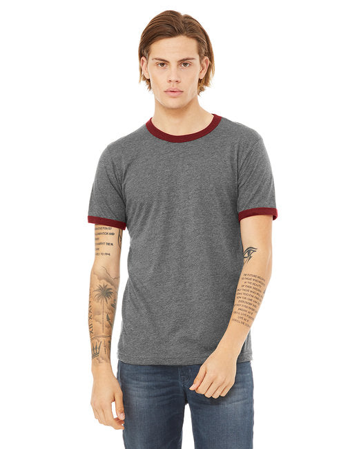 3055C Bella + Canvas Men's Jersey Short-Sleeve Ringer T-Shirt