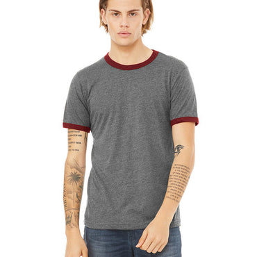 3055C Bella + Canvas Men's Jersey Short-Sleeve Ringer T-Shirt