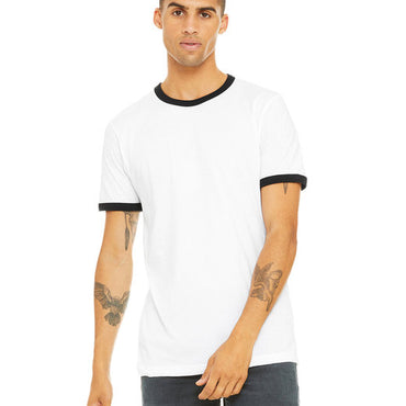 3055C Bella + Canvas Men's Jersey Short-Sleeve Ringer T-Shirt