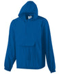 31300 Augusta Sportswear Hooded Nylon Half Zip Pullover Pouch Jacket