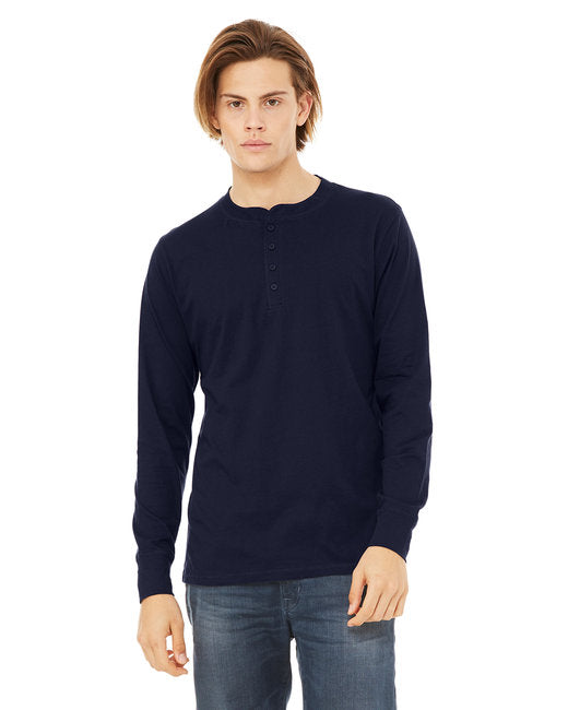 3150 Bella + Canvas Men's Jersey Long-Sleeve Henley