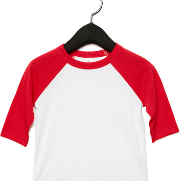 3200T Bella + Canvas Toddler 3/4-Sleeve Baseball T-Shirt