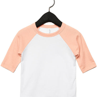 3200T Bella + Canvas Toddler 3/4-Sleeve Baseball T-Shirt