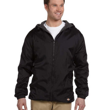 33237 Dickies Men's Fleece-Lined Hooded Nylon Jacket