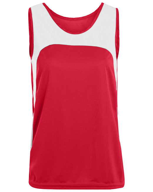 342 Augusta Sportswear Ladies' Wicking Polyester Sleeveless Jersey with Contrast Inserts