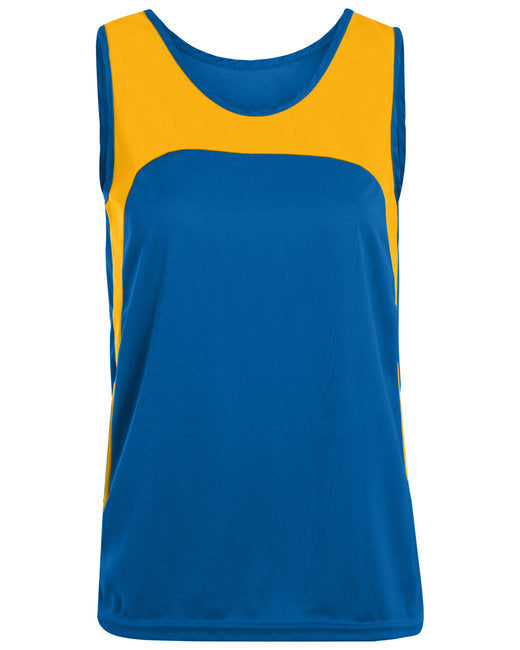 342 Augusta Sportswear Ladies' Wicking Polyester Sleeveless Jersey with Contrast Inserts